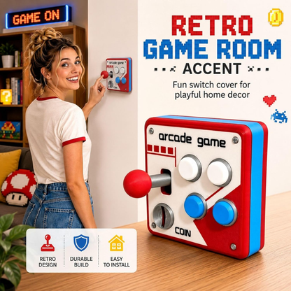 Cubierta de Interruptor de Luz Estilo Joystick Retro Arcade